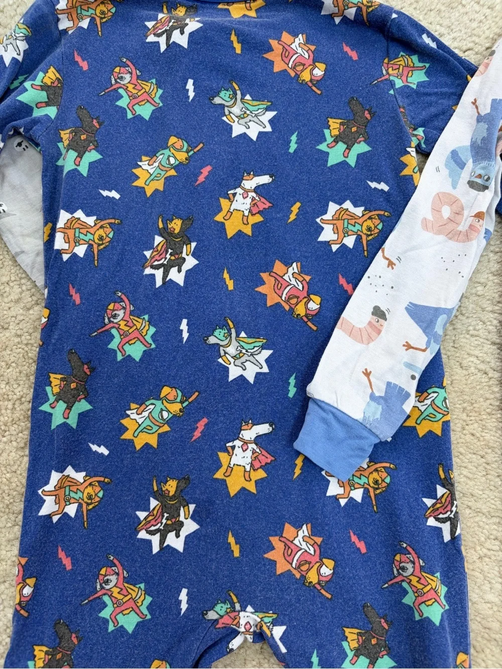 Magnetic Me Size 12-18 Months Animal Print Footie Modal Pajamas Bundle
